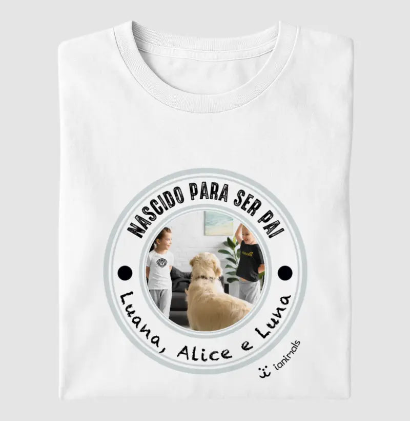 Camiseta Carimbo e Foto Pets - Personalizada | iAnimals