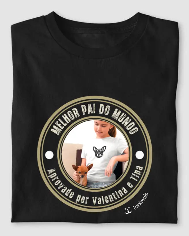 Camiseta Carimbo e Foto Pets - Personalizada | iAnimals
