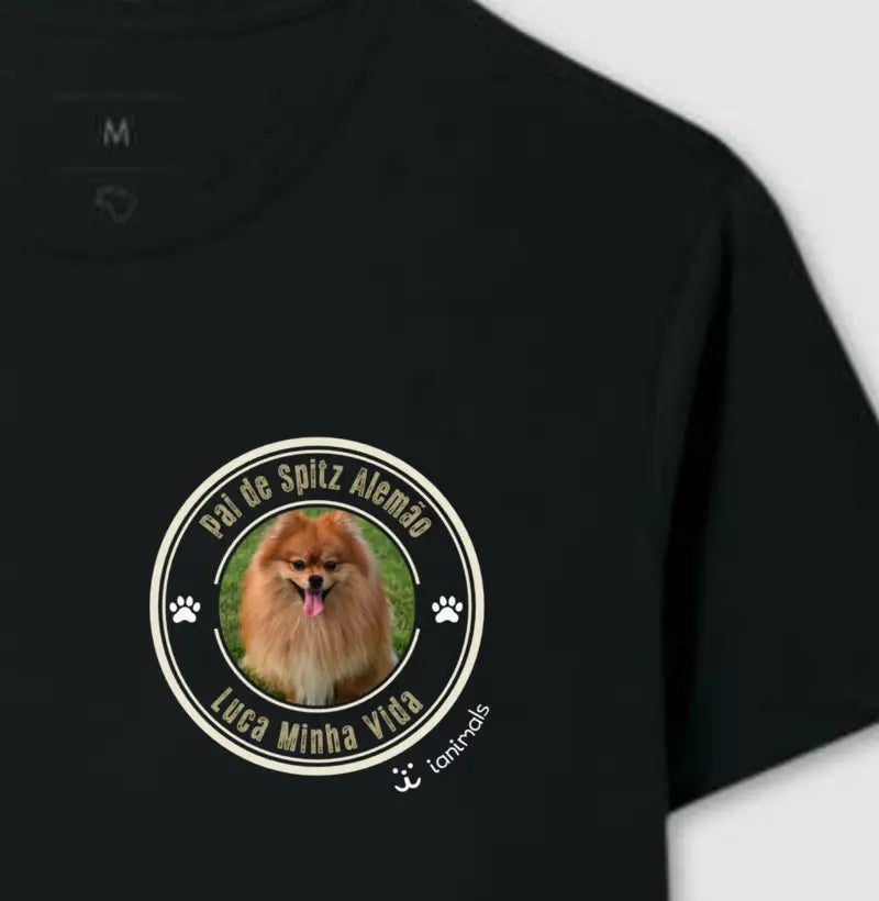 Camiseta Carimbo e Foto Pets - Personalizada | iAnimals