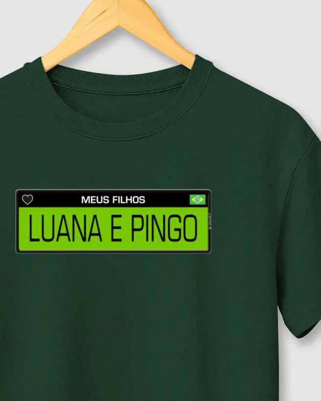 Camiseta Placa de Carro Personalizada