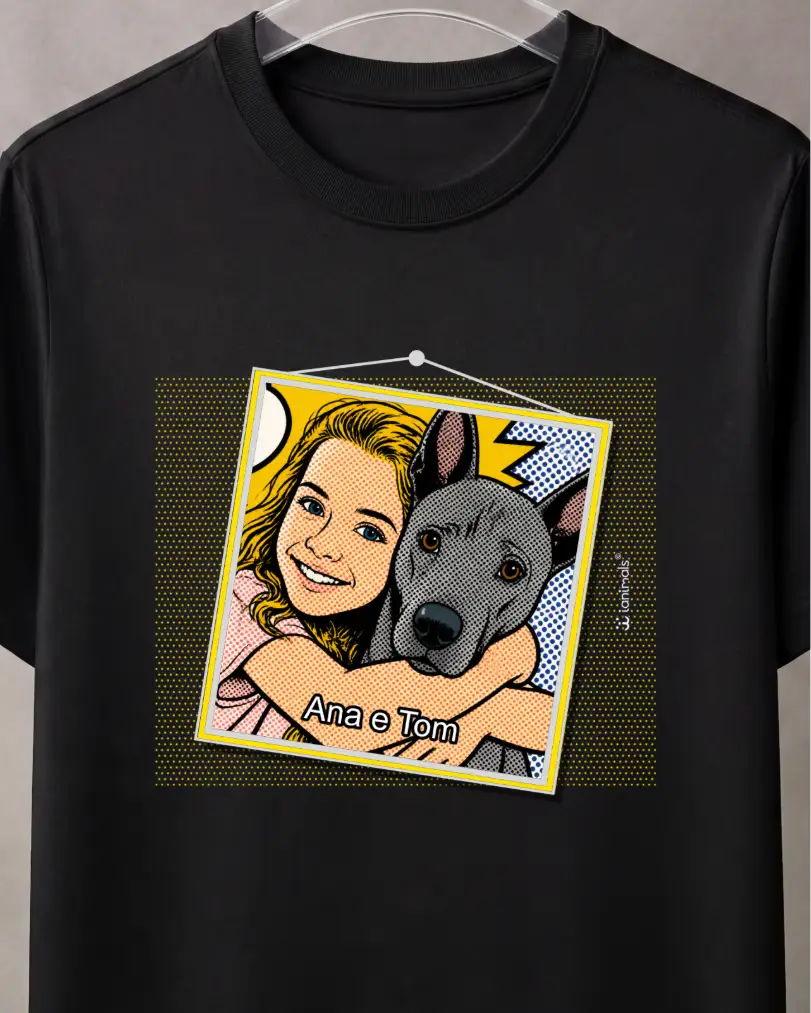Camiseta Pop Art - Personalizada
