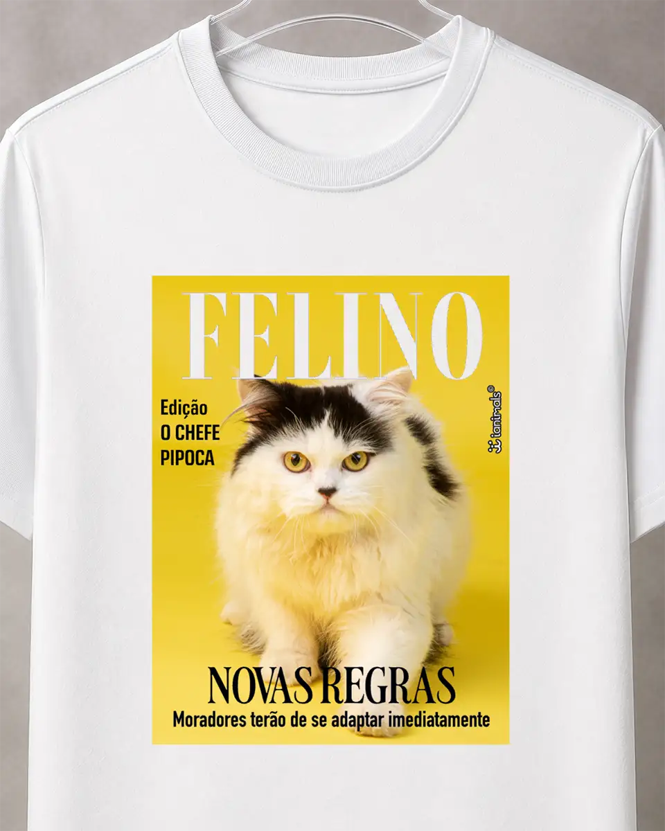 Camiseta Capa de Revista - Personalizada