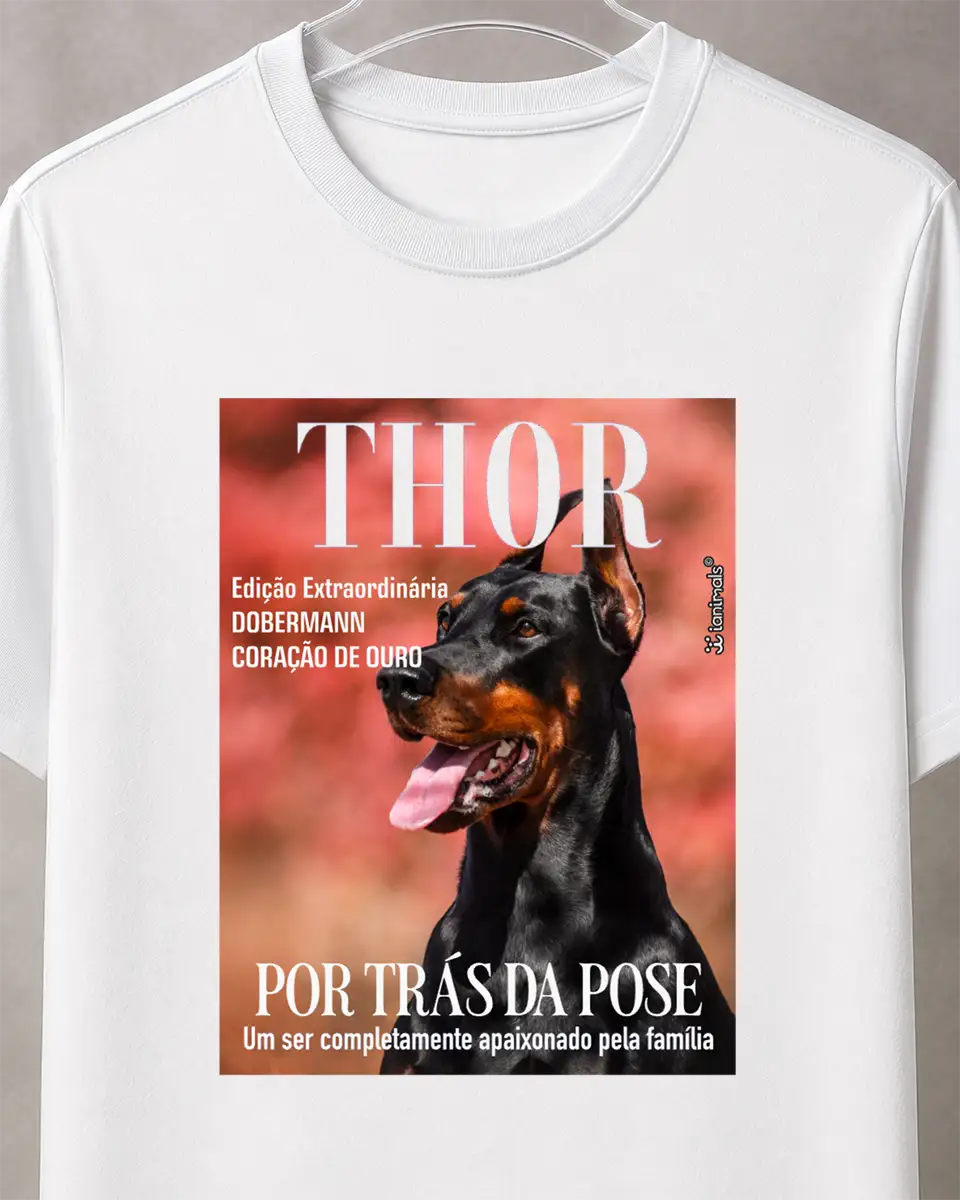 Camiseta Capa de Revista - Personalizada