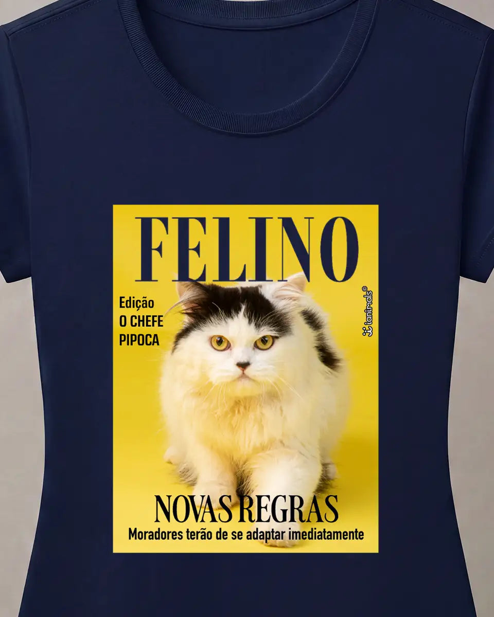 Camiseta Capa de Revista - Personalizada