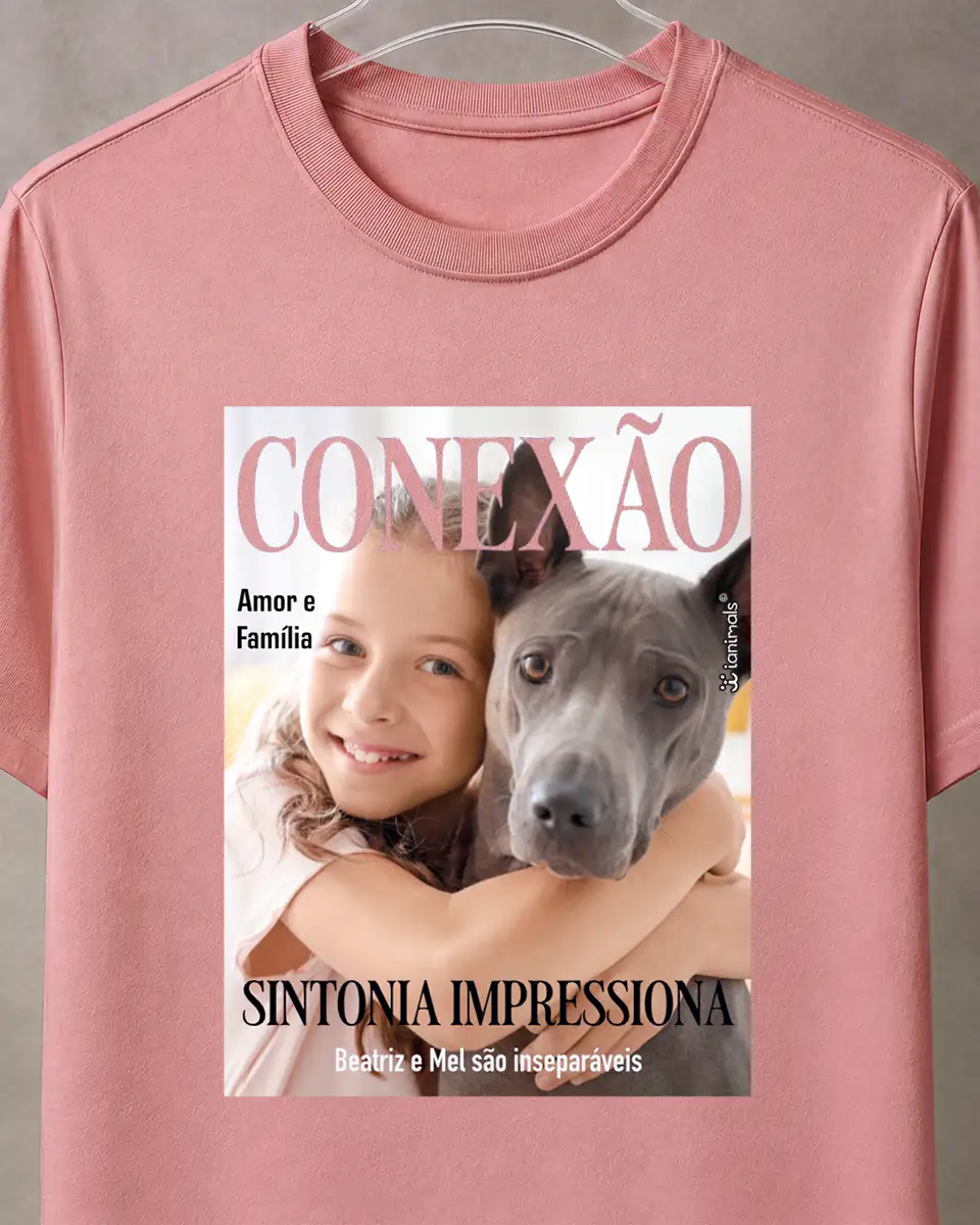 Camiseta Capa de Revista - Personalizada