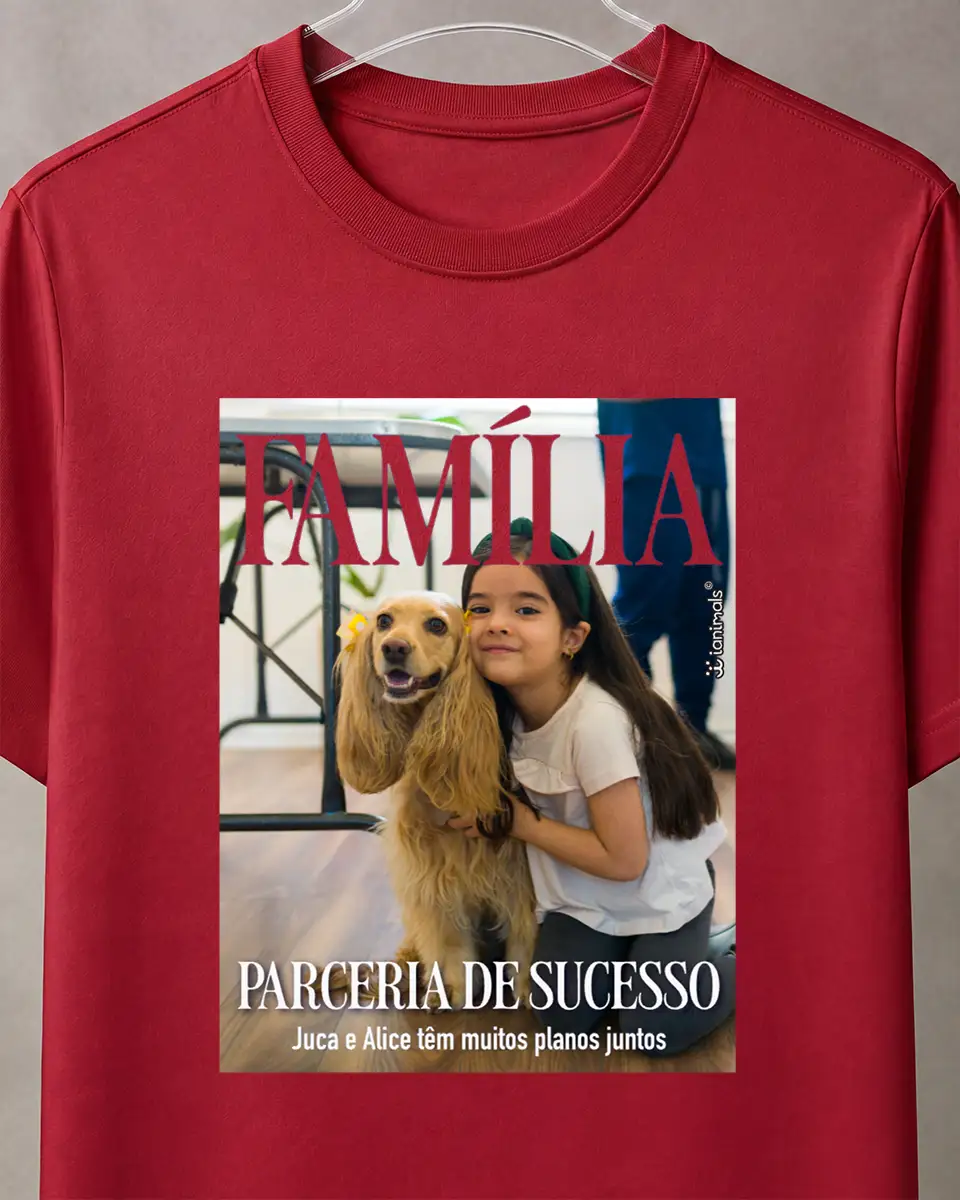 Camiseta Capa de Revista - Personalizada