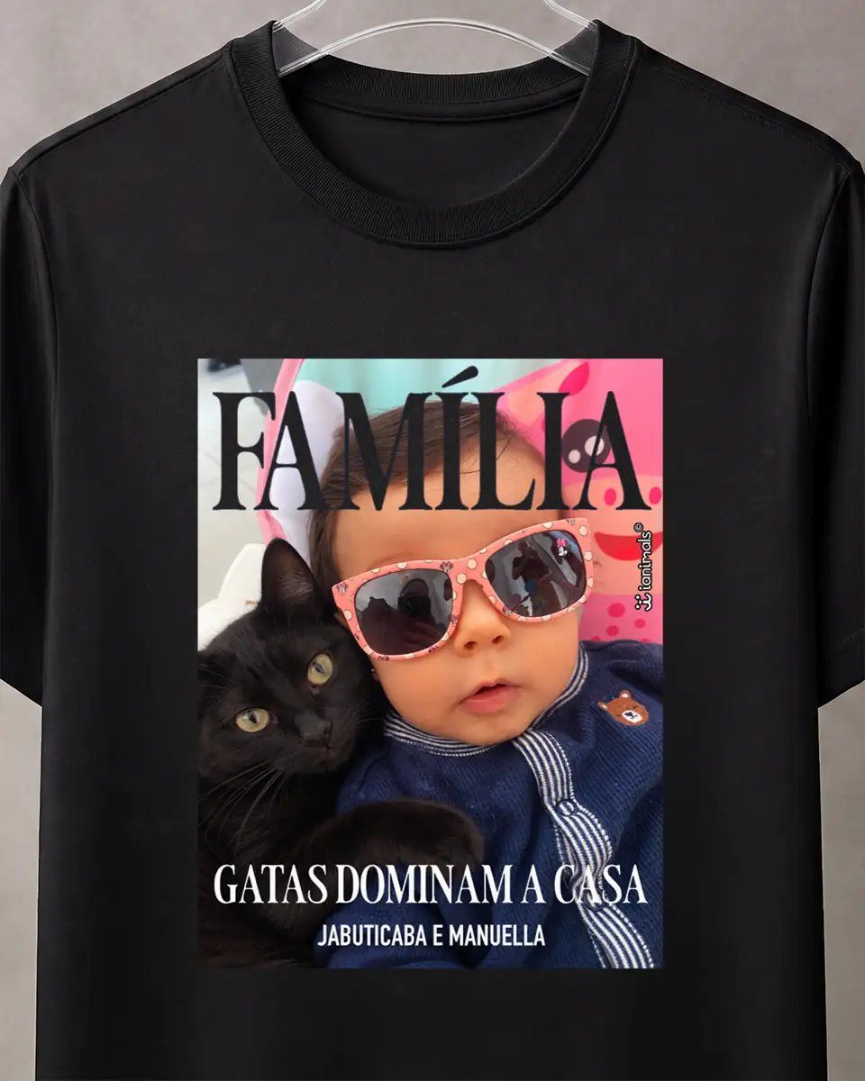 Camiseta Capa de Revista - Personalizada