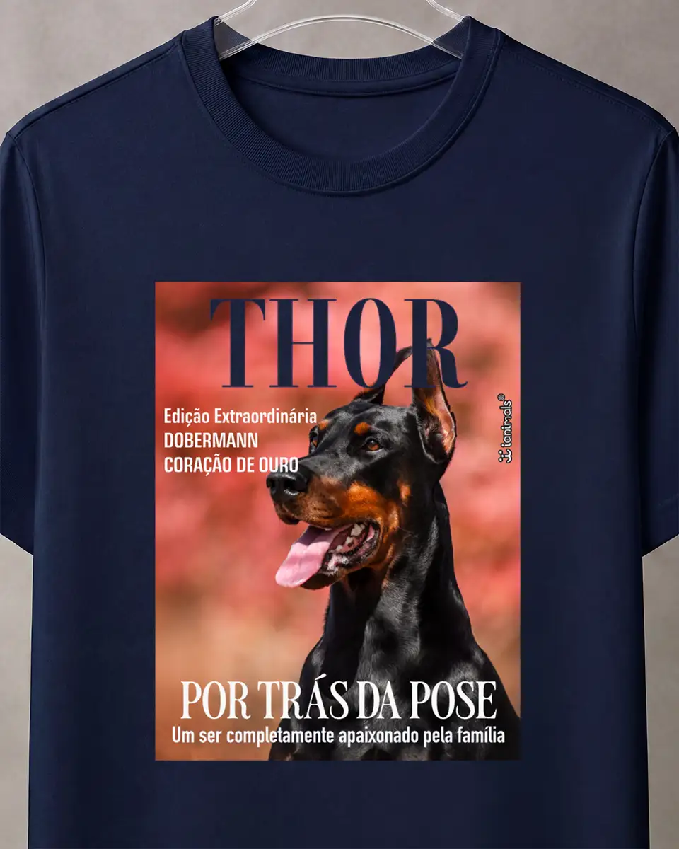 Camiseta Capa de Revista - Personalizada