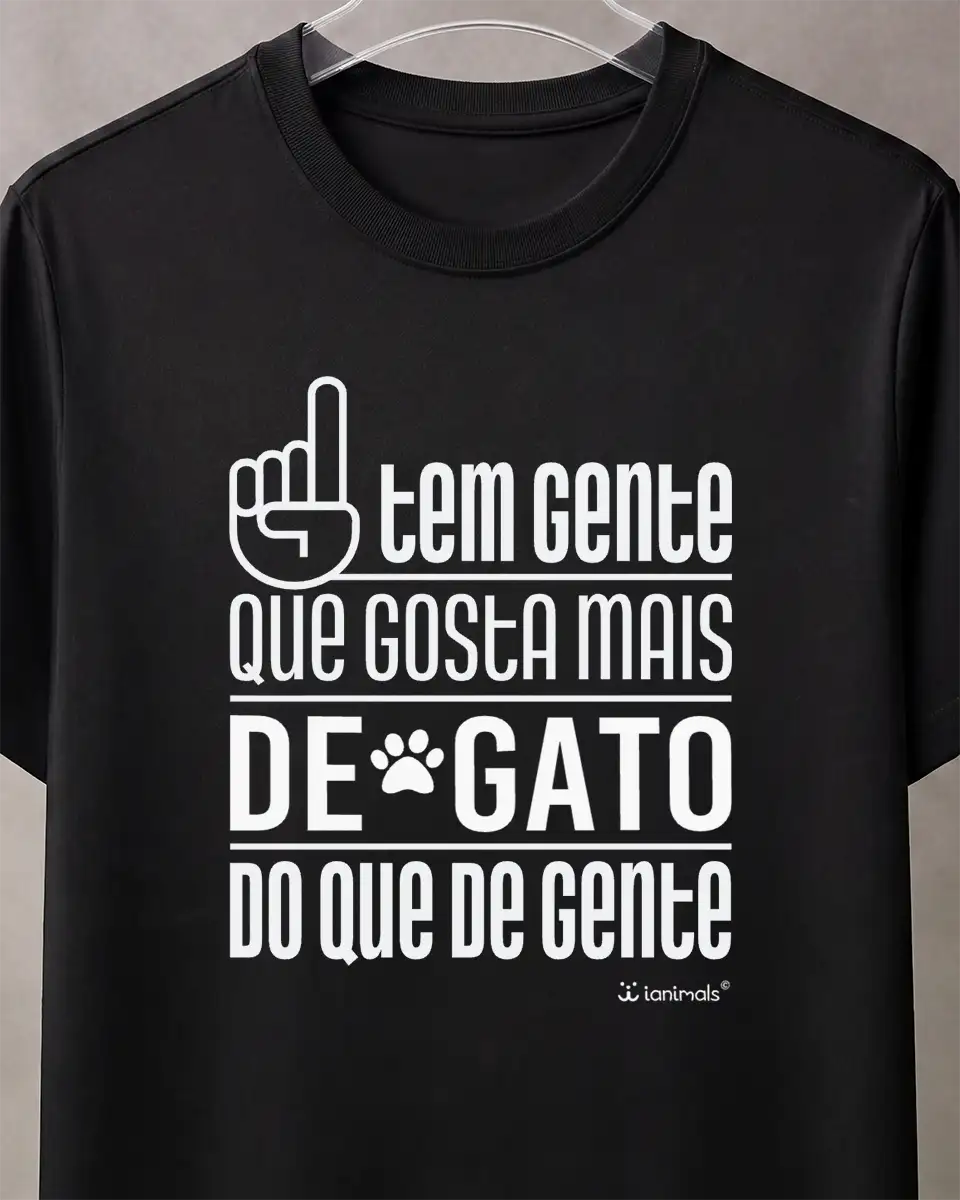 Camiseta Tem Gente que gosta mais de Bicho - Personalizada