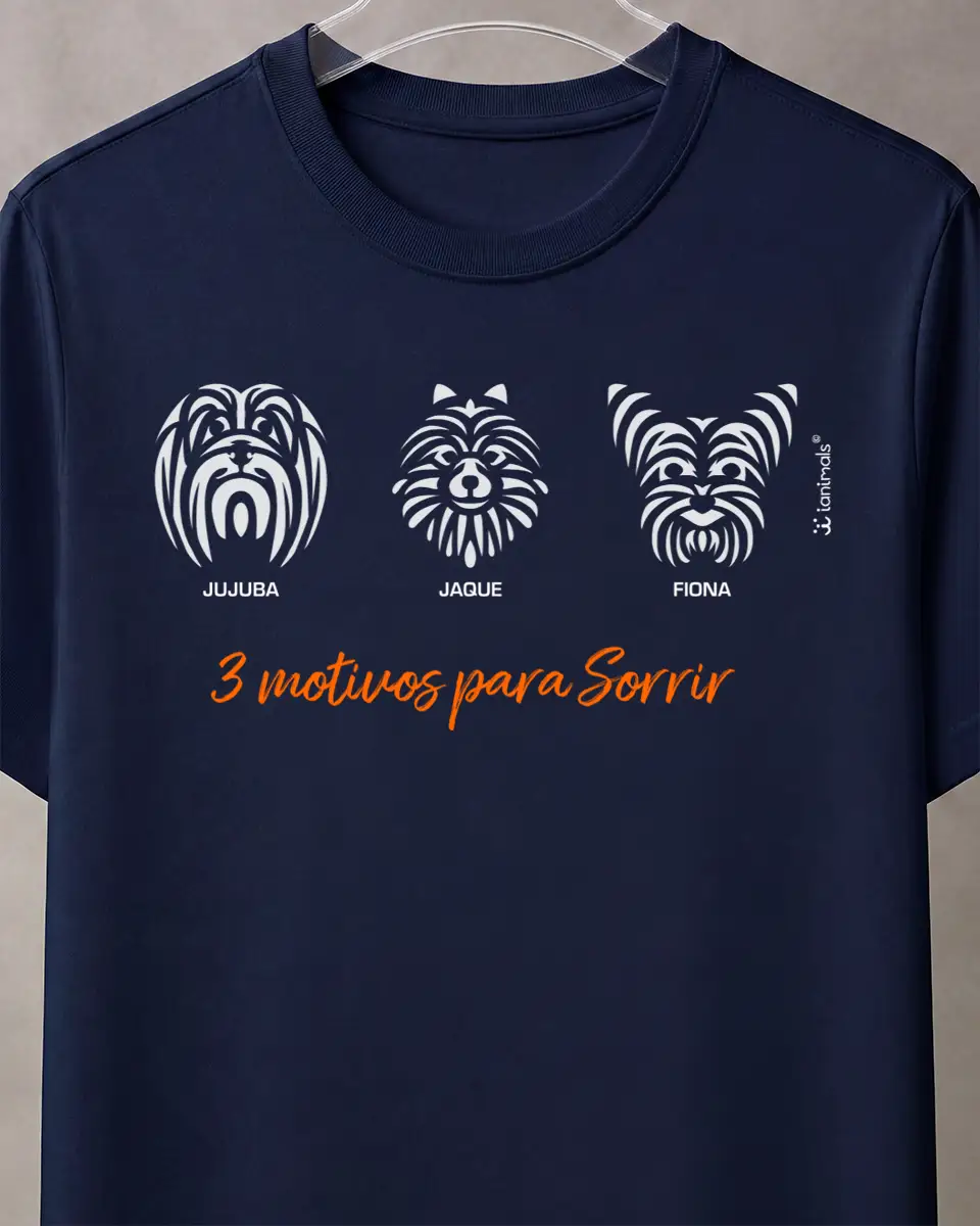 Camiseta Tribal de 1 a 9 Cães - PERSONALIZADA