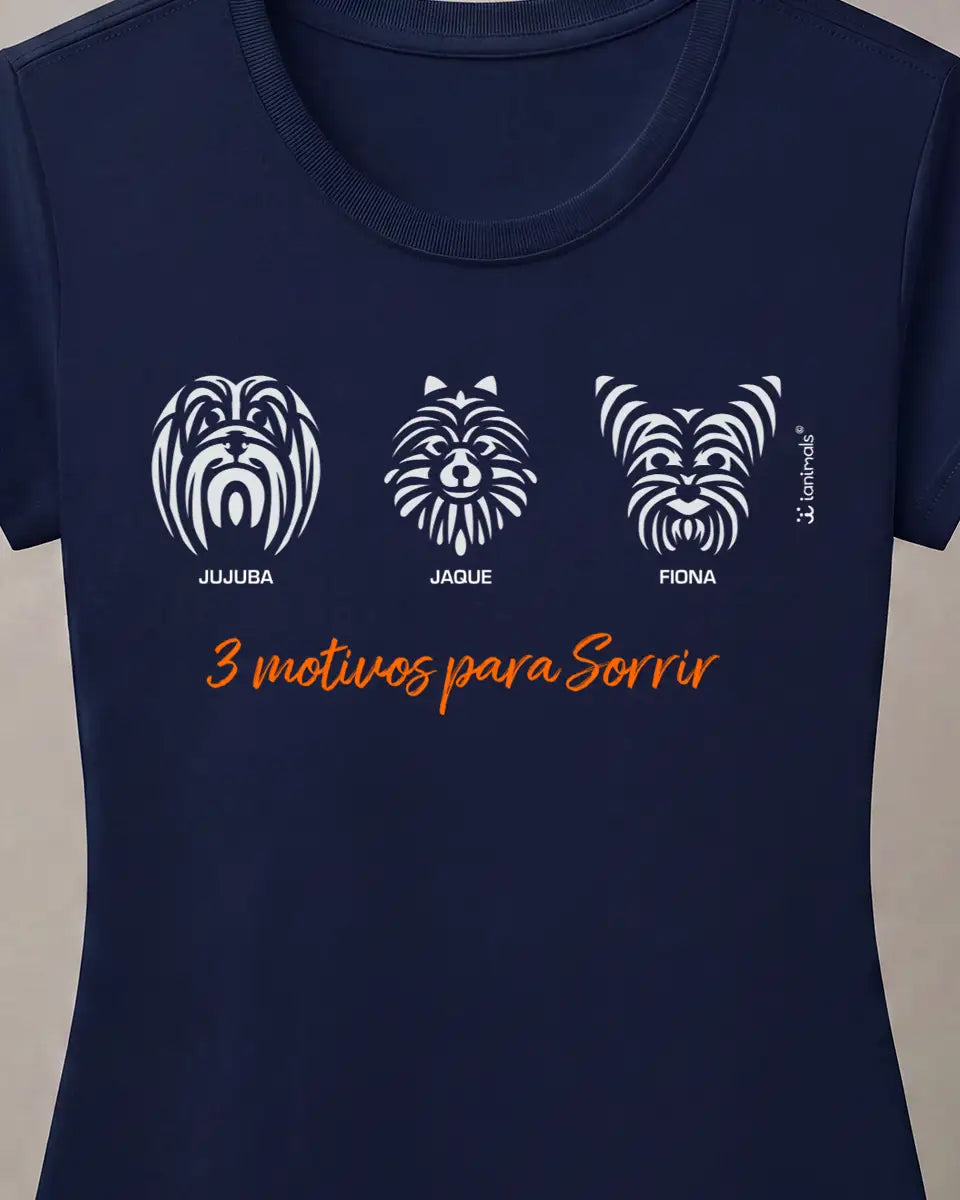 Camiseta Tribal de 1 a 9 Cães - PERSONALIZADA