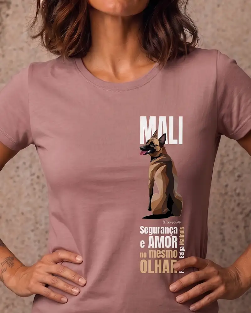 Camiseta Malinois - Olhar - Essência