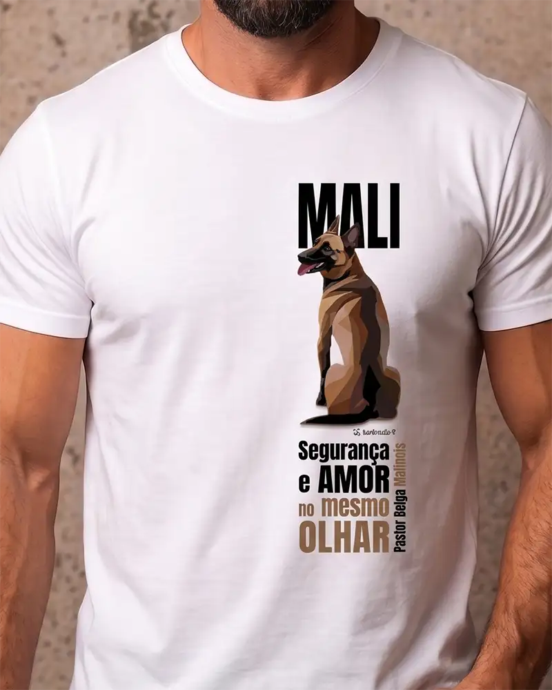 Camiseta Malinois - Olhar - Essência