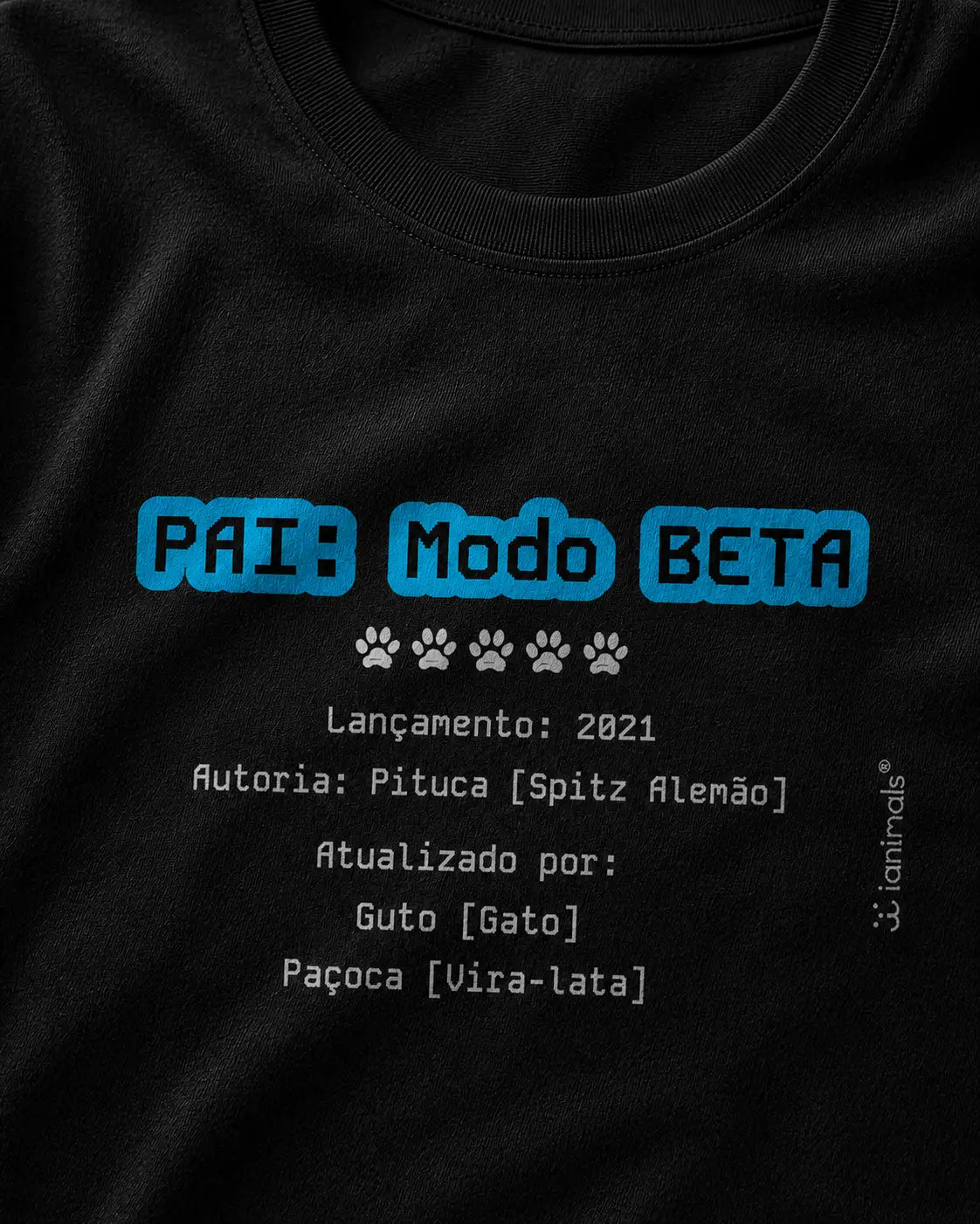 Camiseta Família Modo Beta - Personalizada - iAnimals