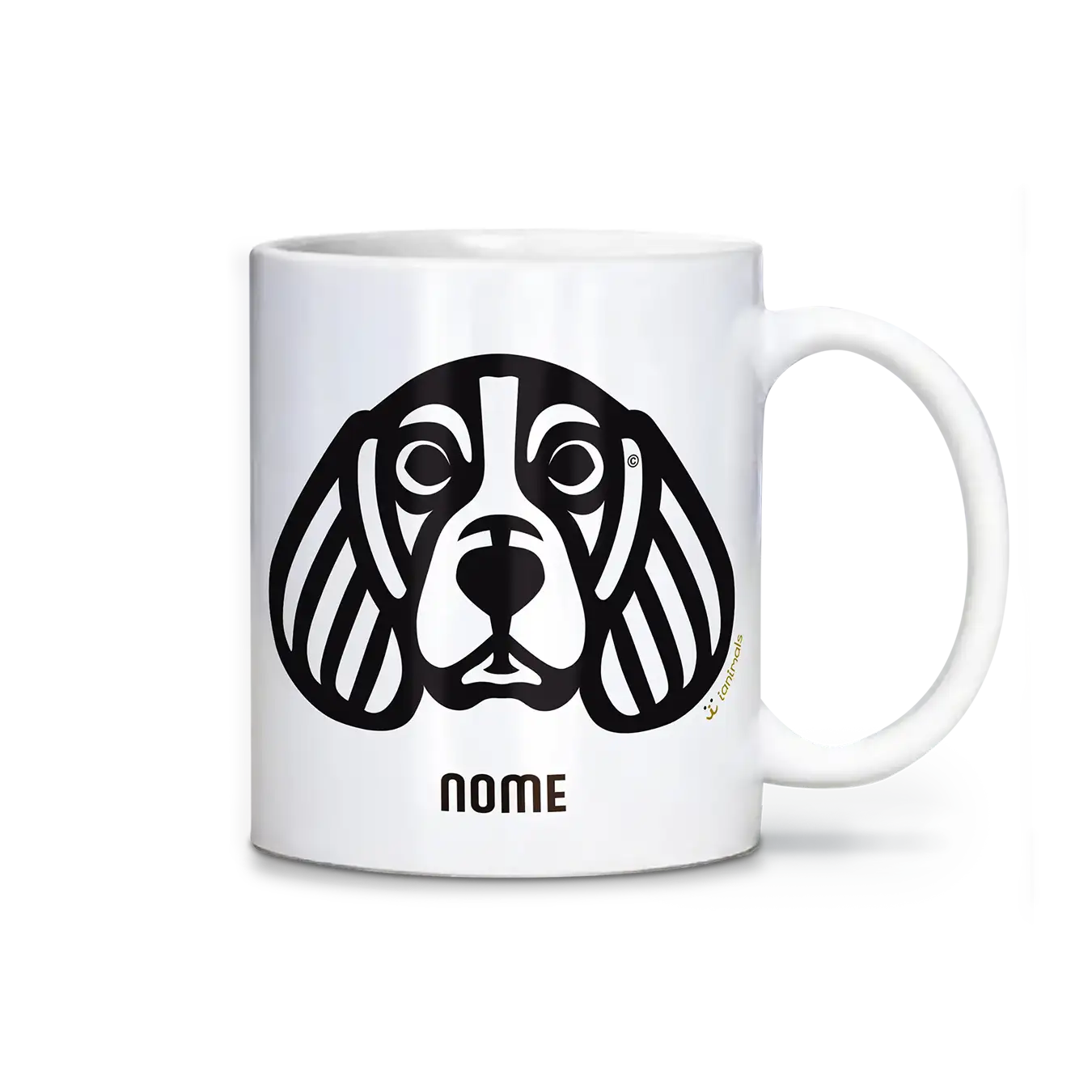 Caneca Beagle Personalizada Tribal - iAnimals