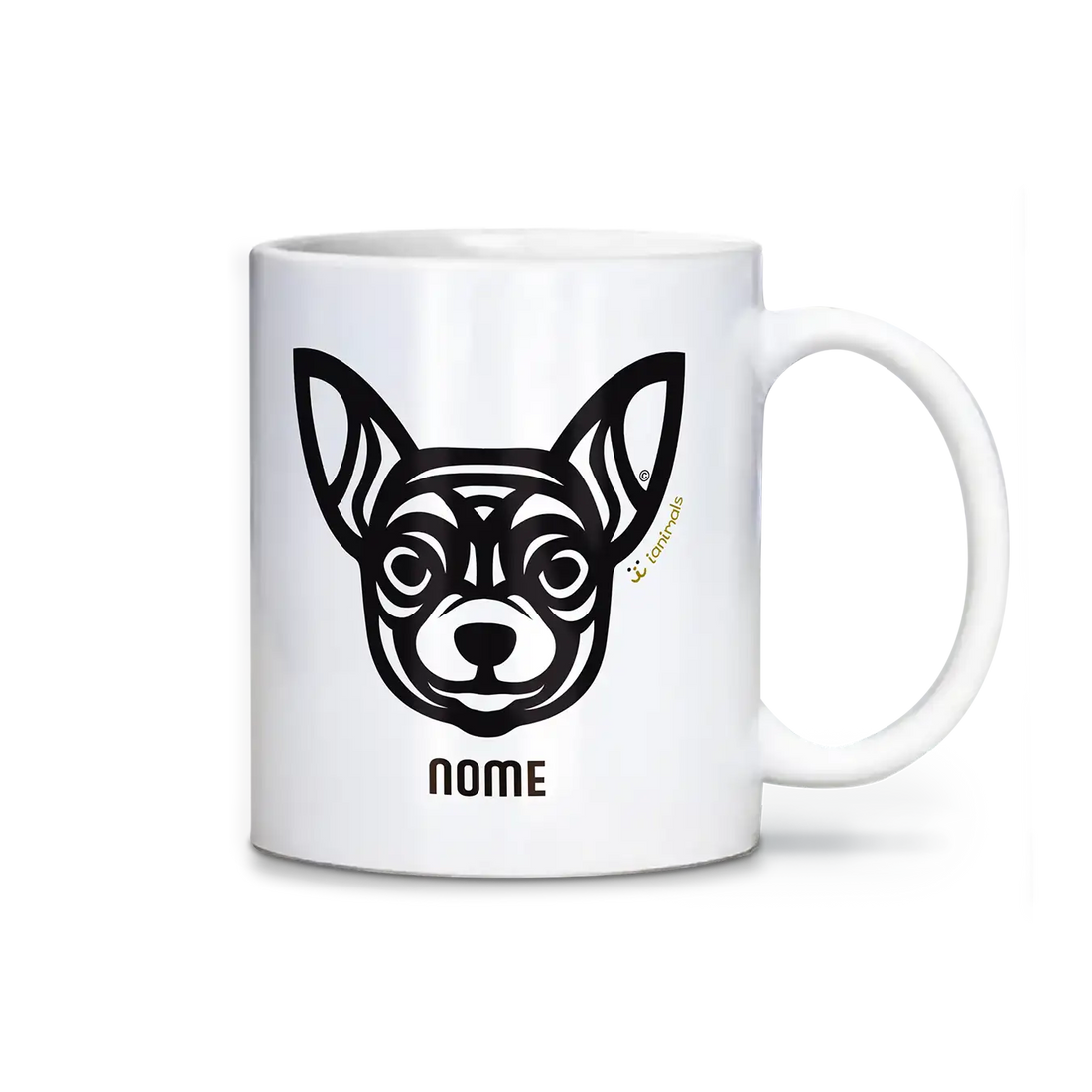 Caneca Chihuahua Personalizada Tribal - iAnimals