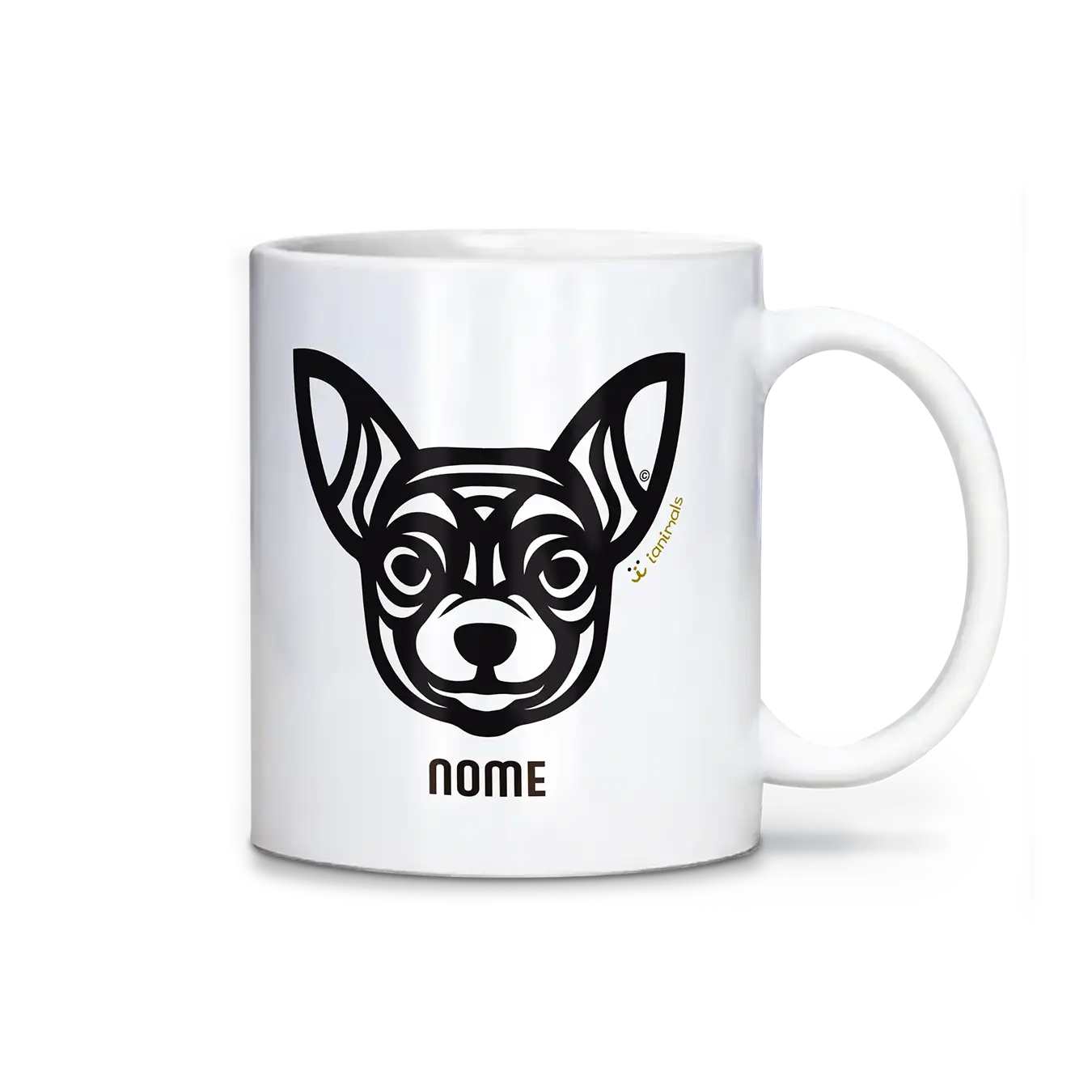 Caneca Chihuahua Personalizada Tribal - iAnimals