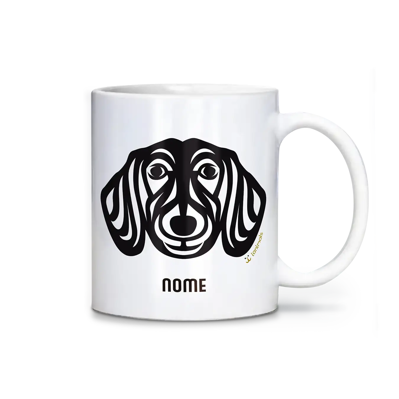 Caneca Dachshund Personalizada Tribal - iAnimals