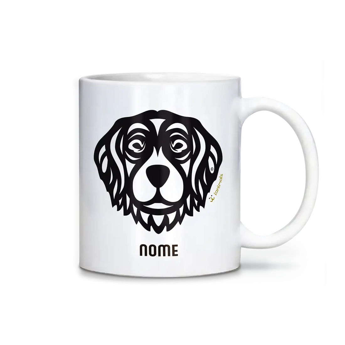 Caneca Golden Retriever Personalizada Tribal - iAnimals