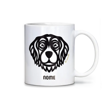 Caneca Golden Retriever Personalizada Tribal - iAnimals