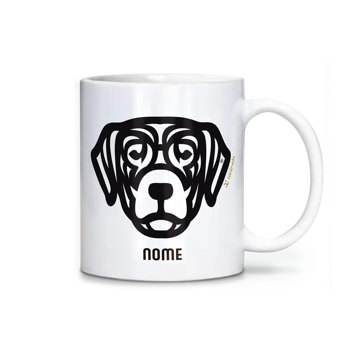 Caneca Labrador Personalizada Tribal - iAnimals