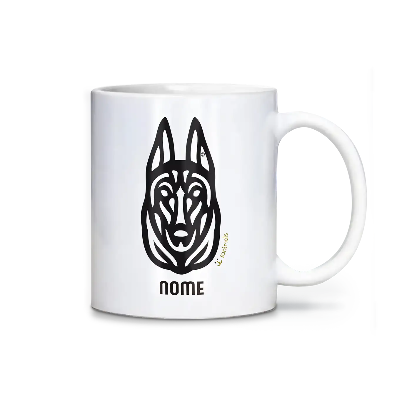 Caneca Malinois Personalizada Tribal - iAnimals