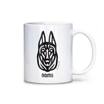 Caneca Malinois Personalizada Tribal - iAnimals