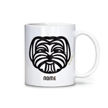 Caneca Maltês Personalizada Tribal - iAnimals