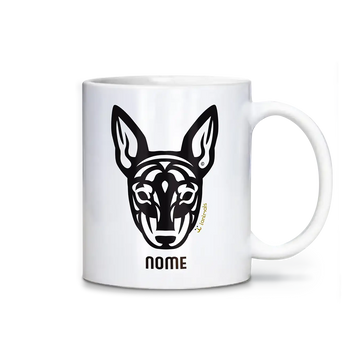 Caneca Pinscher Personalizada Tribal - iAnimals