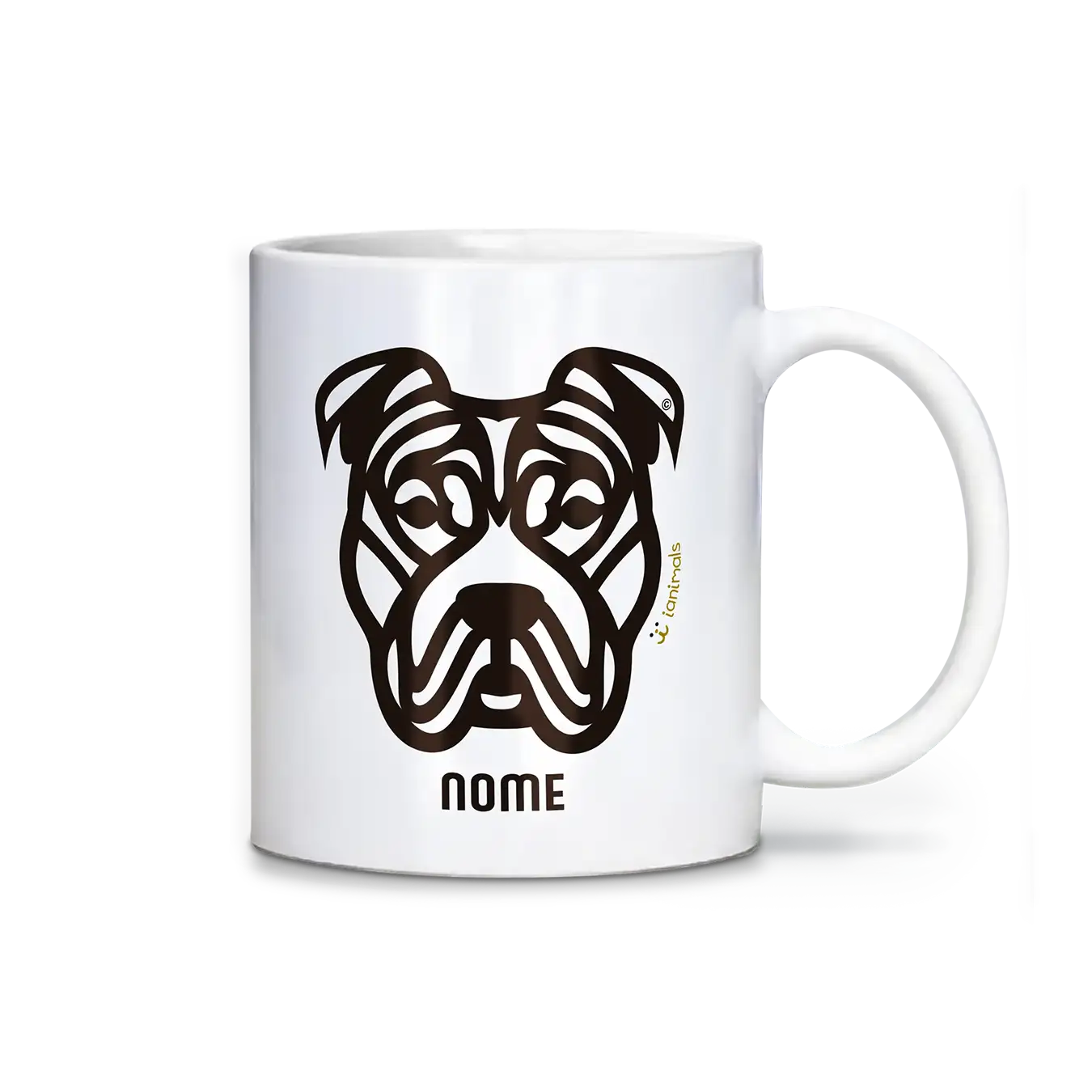 Caneca Pit Bull Personalizada Tribal - iAnimals