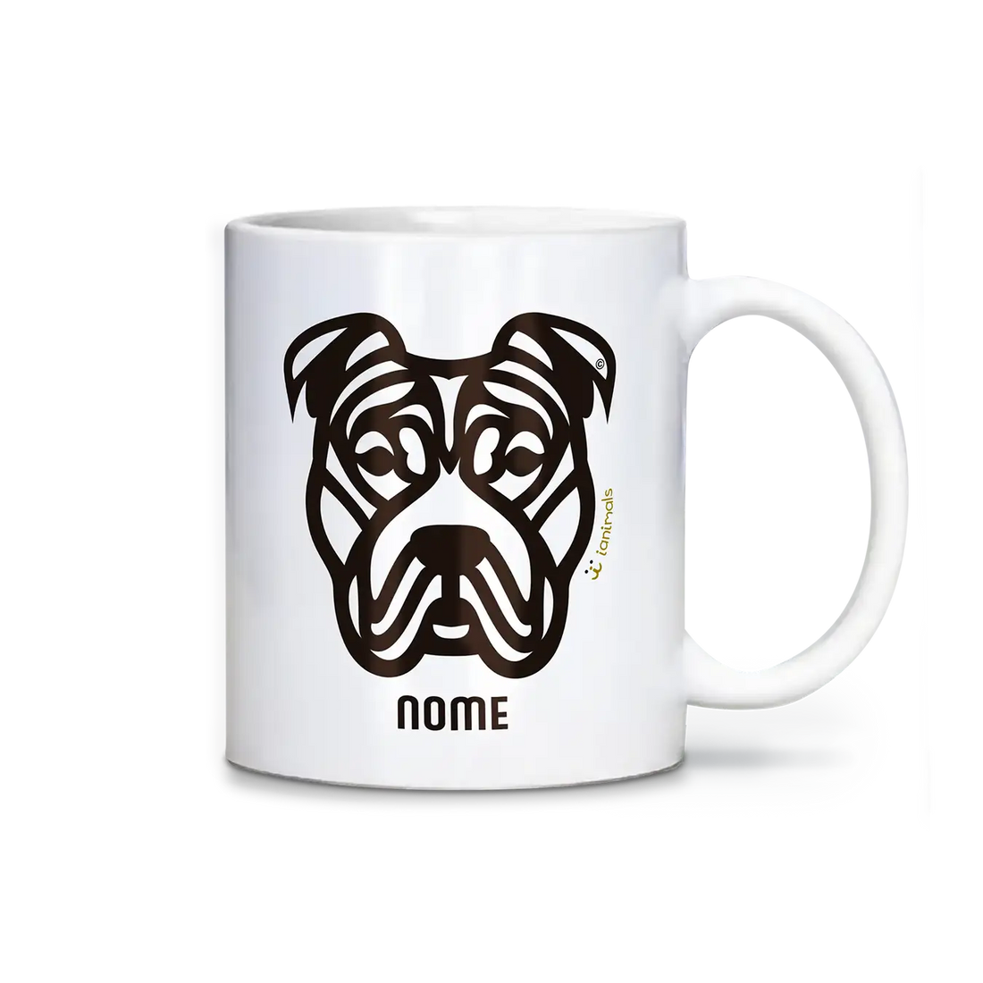 Caneca Pit Bull Personalizada Tribal - iAnimals