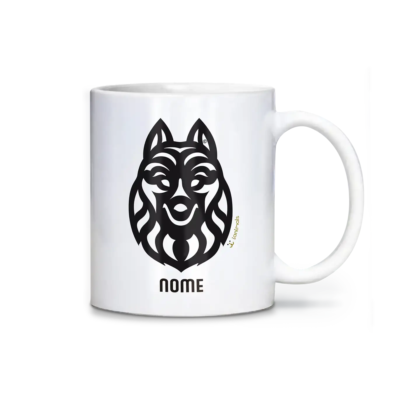 Caneca Schipperke Personalizada Tribal - iAnimals