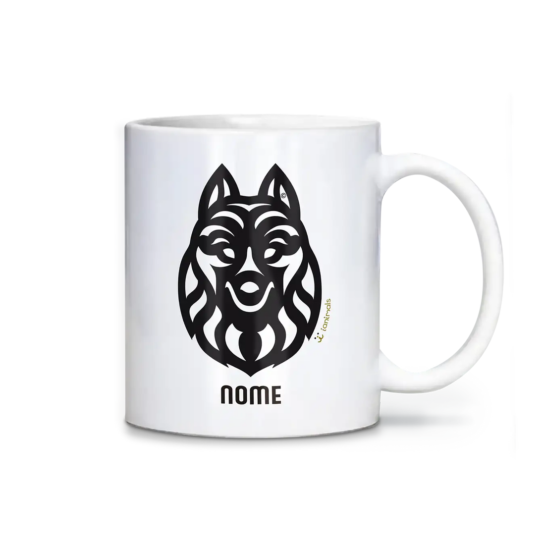 Caneca Schipperke Personalizada Tribal - iAnimals