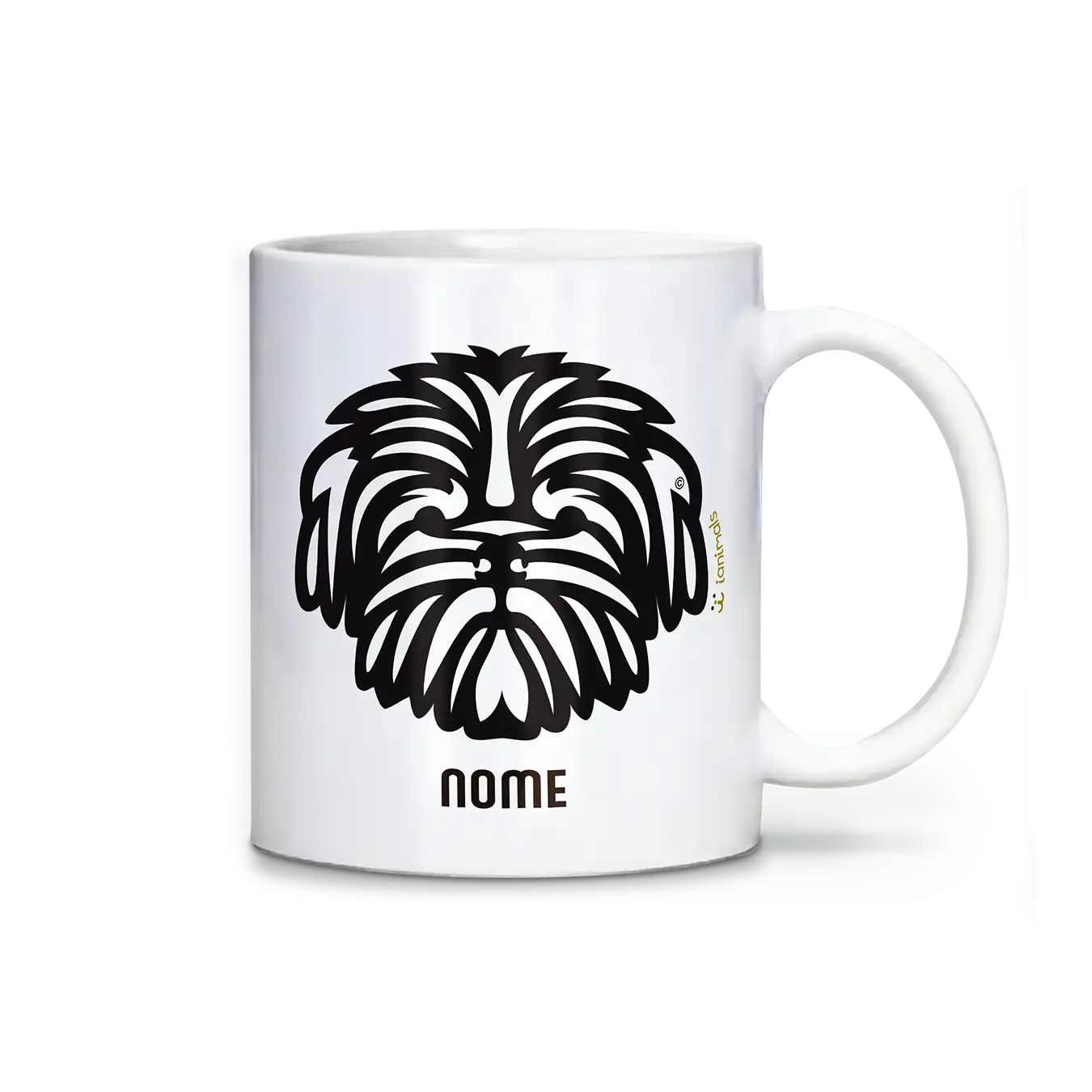 Caneca Shih Tzu Personalizada Tribal - iAnimals