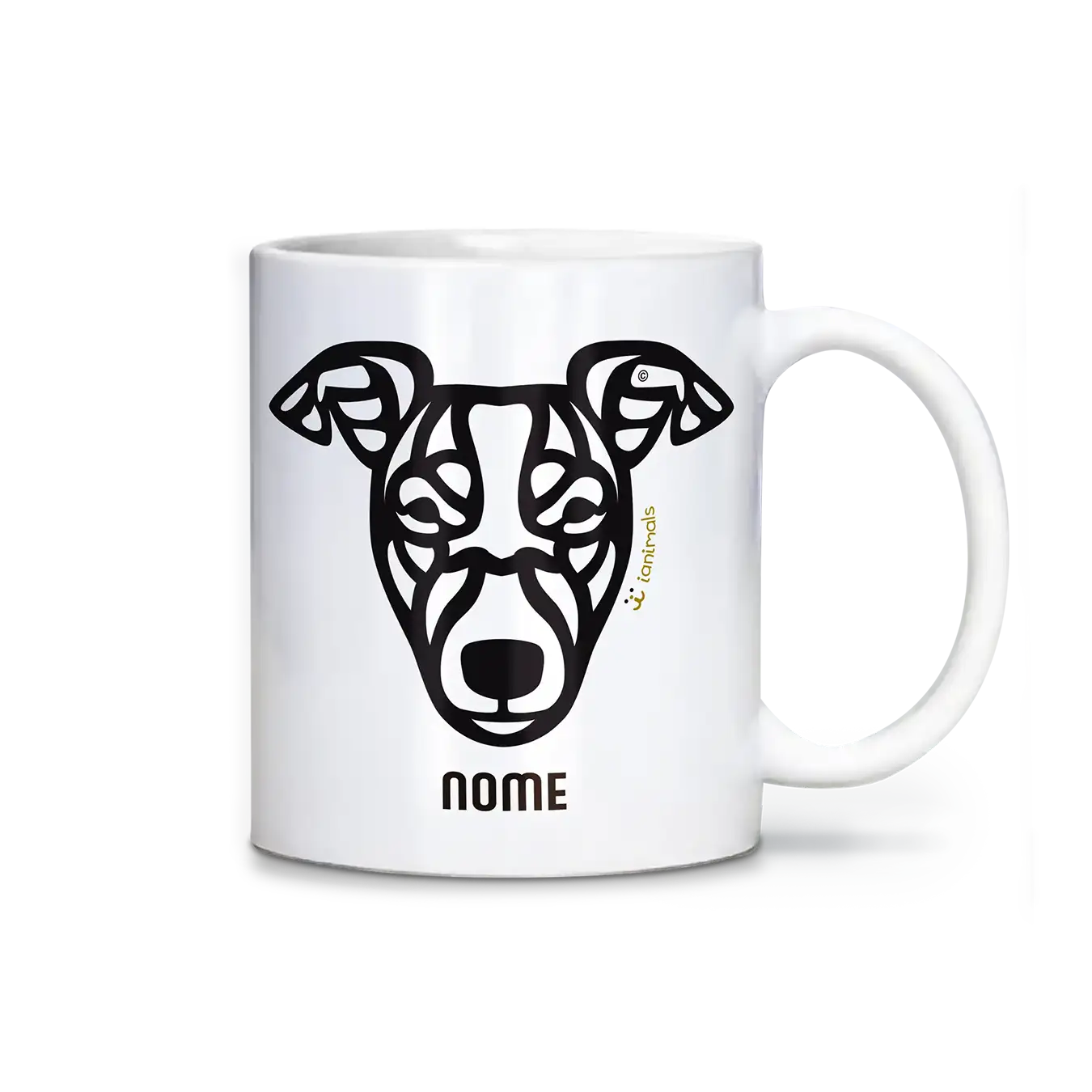 Caneca Whippet Personalizada Tribal - iAnimals