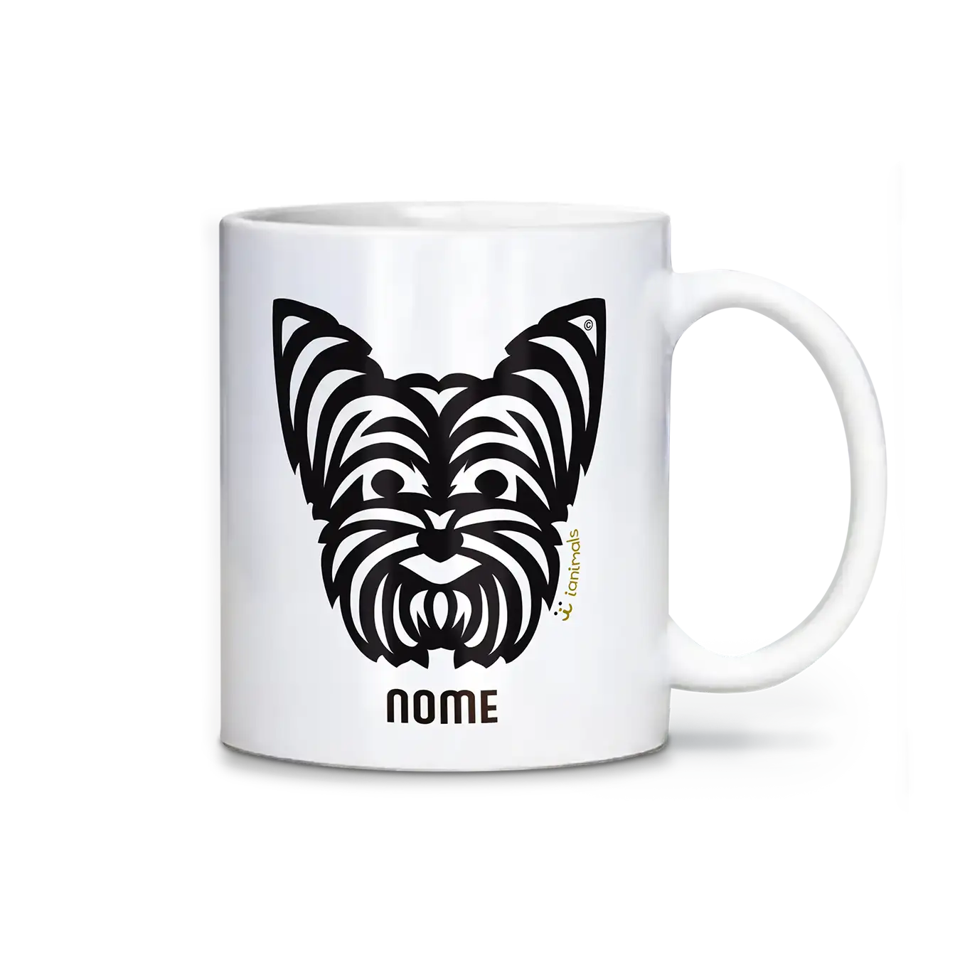 Caneca Yorkshire Personalizada Tribal - iAnimals