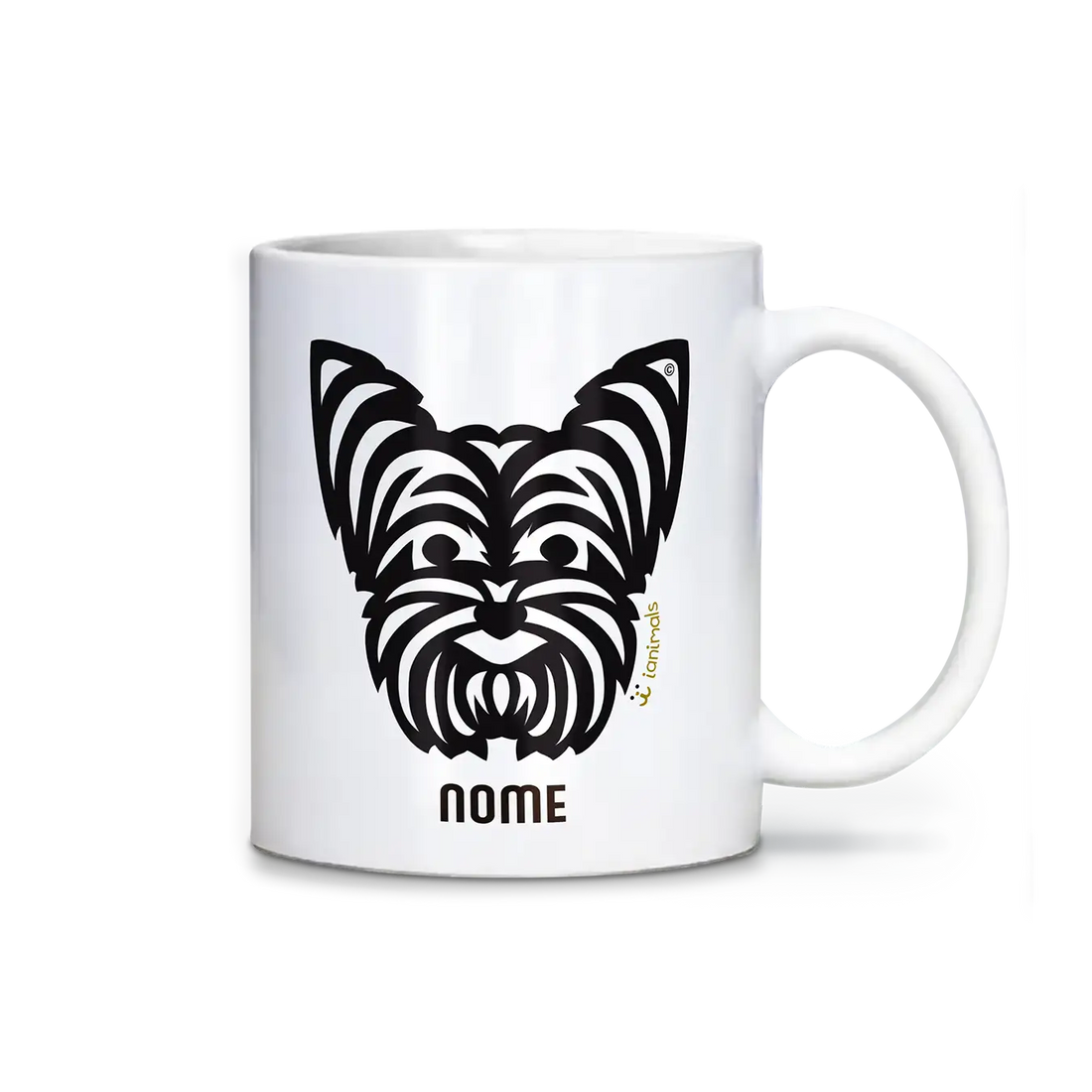 Caneca Yorkshire Personalizada Tribal - iAnimals