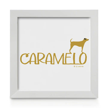 Quadro decorativo Cachorro Caramelo - Identidade