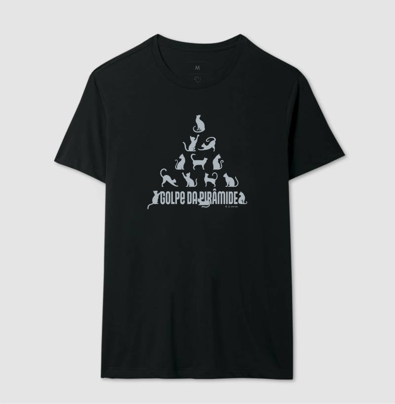 Camiseta Gato, Golpe da Pirâmide - Coleção AFETO