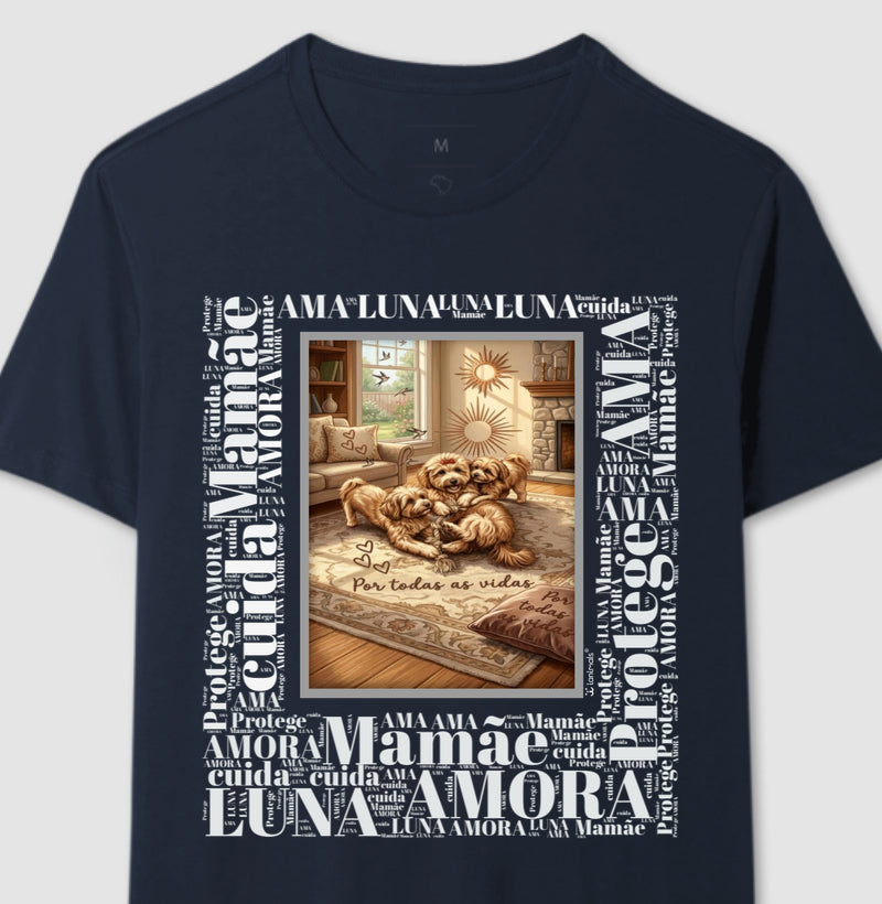 Camiseta Quadro Nuvem de Palavras - Luna Amora - Personalizada