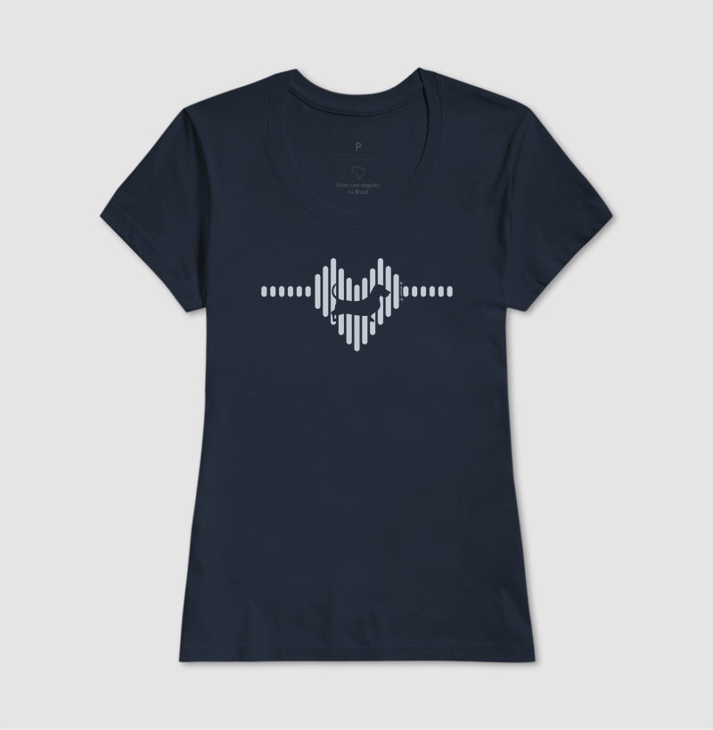 Camiseta Basset Hound - Coleção Coração