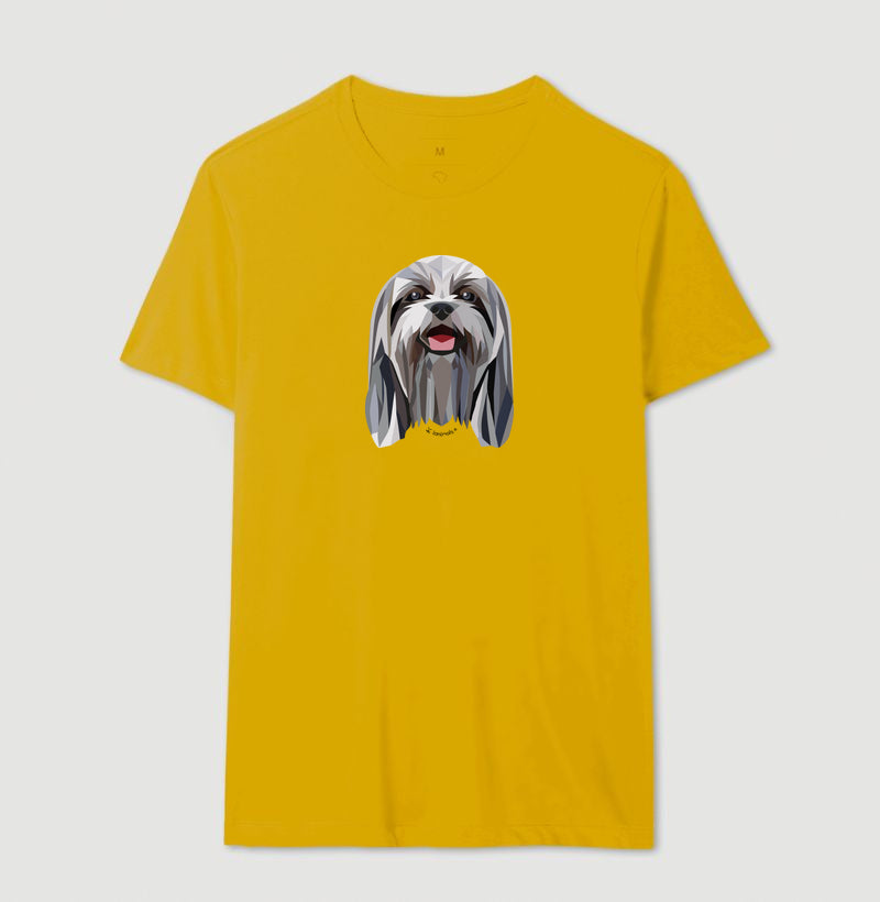 Camiseta Shih Tzu Pelo Longo - Geoma