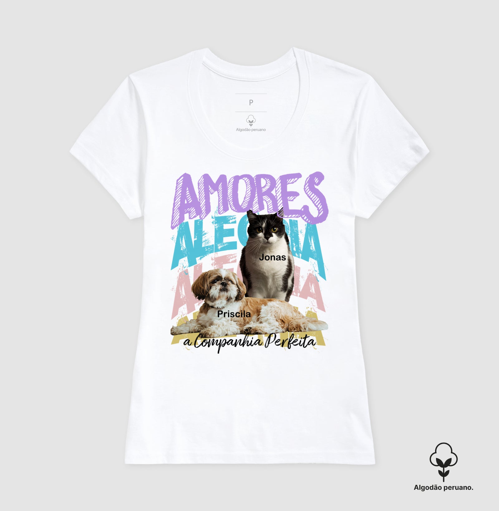 Camiseta Bootleg até 6 fotos /INCA SOFT - Personalizada