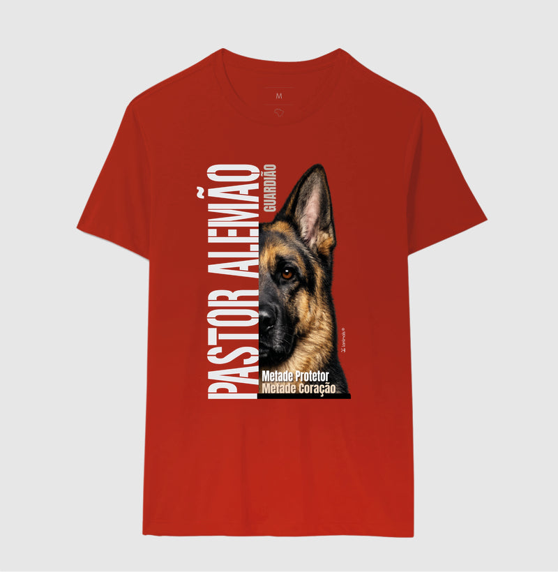 Camiseta Pastor Alemão Metade Protetor - Essência
