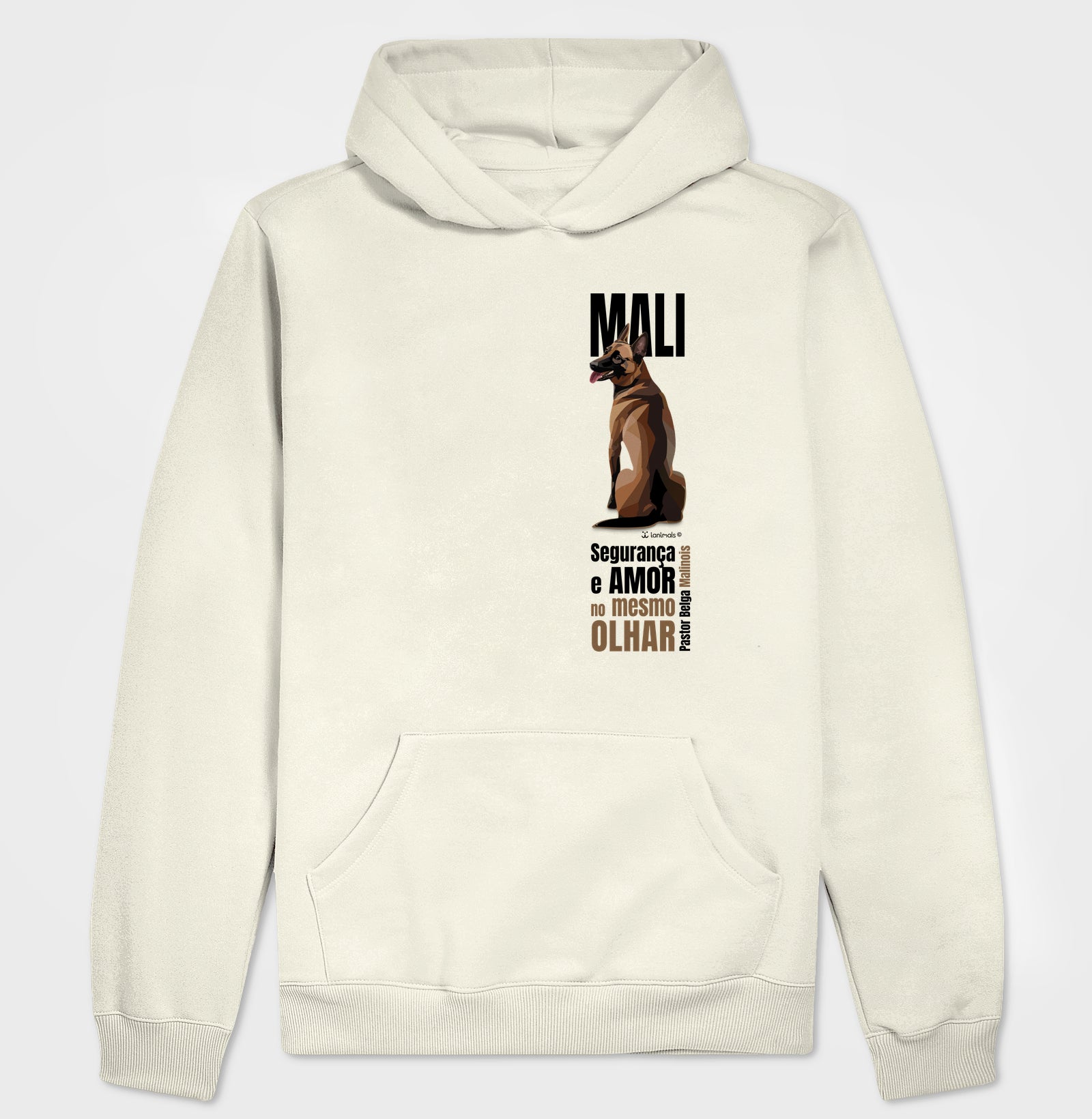 Moletom com Capuz Malinois - Olhar - Essência
