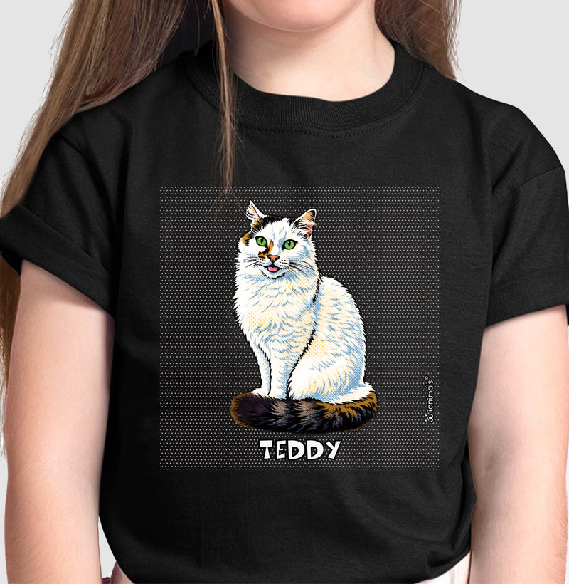 Camiseta Infantil Pop Art Teddy - Personalizada