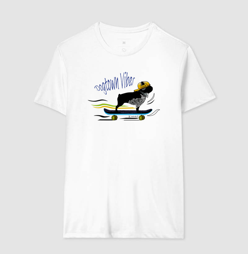 Camiseta Buldogue Francês - Skatista