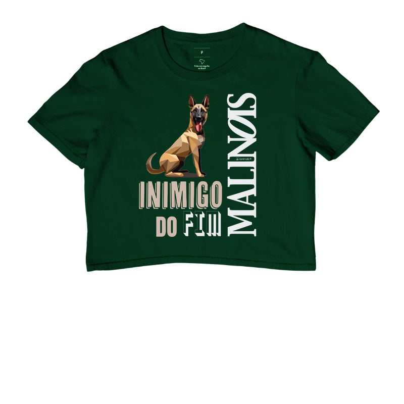 Camiseta Cropped Malinois Inimigo do Fim - Essência