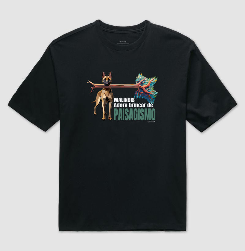 Camiseta Oversized Malinois Paisagismo - Essência