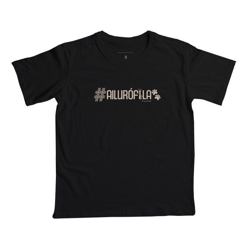 Camiseta #Ailurófila (Infantil) - Coleção AFETO